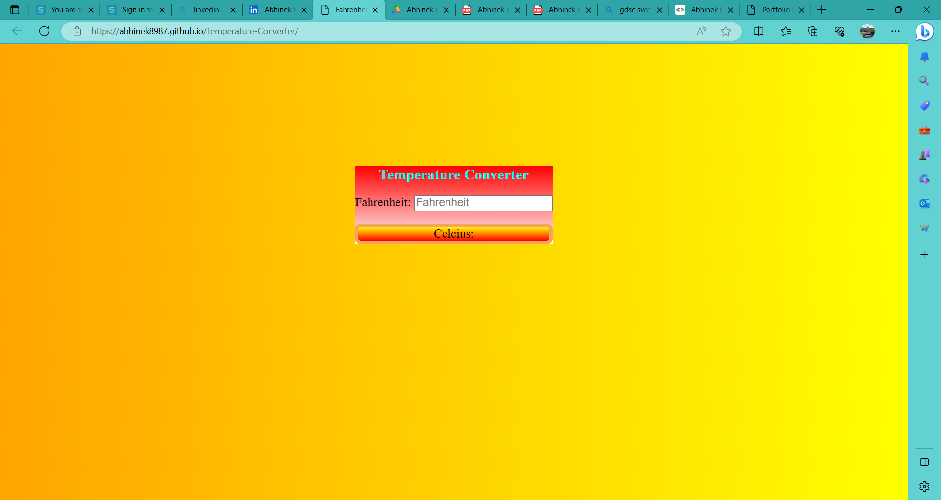 Temperature Converter